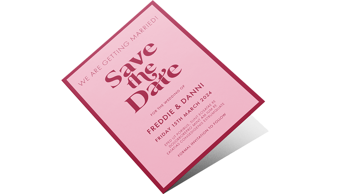 Folded Save the Date Cards